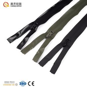 Nhà máy cung cấp trực tiếp #5 #8 nylon không thấm nước mở-kết thúc dây kéo PU/TPU/PVC với chất liệu dây kéo không thấm nước - Product Image 3