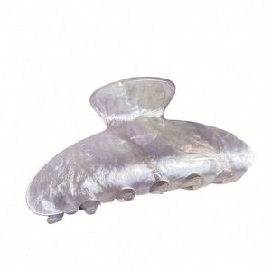Pince à cheveux personnalisée en acrylique 6*3cm, faite à la main, motif lignes, pour cheveux longs, accessoire de fête pour femme - Product Image 1