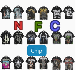 T-shirt décontracté à manches courtes pour hommes et femmes, imprimé, 100% coton pur, série Fashion Hell, été - Product Image 2