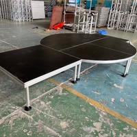 Plataforma de Escenario Portátil de Aluminio para Eventos y Conciertos, Personalizable, Fácil de Instalar, Estructura de Exhibición Móvil Cuadrada