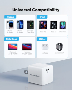 Cargador de Pared USB C PD PowerLot 30W GaN II, Rápido y Compacto, PPS 3A para <span class=keywords><strong>iPhone</strong></span> 15, Samsung Galaxy, MacBook, iPad Air - Product Image 6