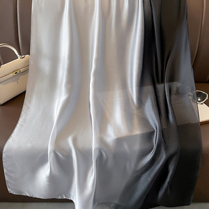 Wholesale 2024 Woman <strong>Silk</strong> <strong>Scarves</strong> for <strong>Women</strong> 90*180 cm Gradient Color Long Printing Female Satin Muslim Hijab - Product Image 4