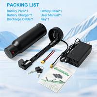 Botol Air Kecil Baterai Sepeda Listrik 24V 14Ah 36V 10.5Ah Pedal Assist Kettle Ebike Paket Baterai Li-ion untuk Motor 250W 500W