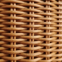 Panier de rangement rectangulaire en rotin tressé avec poignée, boîte de rangement pour cadeaux, valise vintage personnalisée pour fille, écologique et imperméable