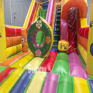 Tobogán Inflable <span class=keywords><strong>de</strong></span> <span class=keywords><strong>Bob</strong></span> <span class=keywords><strong>Esponja</strong></span>, Castillo Hinchable, Combo <span class=keywords><strong>de</strong></span> Juegos Inflables para Fiestas en Parques <span class=keywords><strong>de</strong></span> Diversiones al Aire Libre, Material <span class=keywords><strong>de</strong></span> PVC - Product Image 6