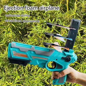 Lanciatori di aerei a espulsione continua alianti a pallottola morbida giochi di tiro giochi di volo sport all'aperto per bambini giocattoli di volo - Product Image 2