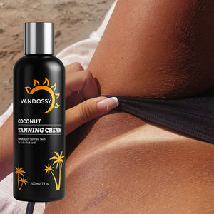 Crème bronzante intense pour le corps, professionnelle, végane, biologique, aux peptides, <span class=keywords><strong>bronzage</strong></span> naturel, huile de coco, vitamine E, pour cabines solaires - Product Image 6