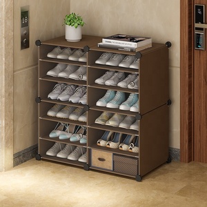 Nouvelles tendances étagère à chaussures en plastique oranizers vente chaude zapateras de plastico présentoirs à chaussures réglables - Product Image 4