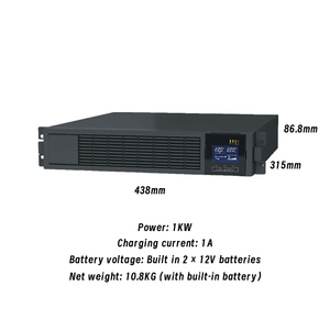 Giảm giá giá 1KVA/1kw Rack gắn up 1000VA hộ gia đình up cung cấp điện liên tục được xây dựng trong pin - Product Image 2