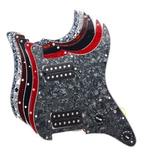 Đa Màu sắc HH Guitar Pickguard guitar điện Pickguard và đen hai Humbucker nạp Prewired scratchplate lắp ráp - Product Image 1