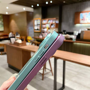 Custodia per telefono in silicone opaco di lusso per <span class=keywords><strong>iPhone</strong></span> 17 <span class=keywords><strong>11</strong></span> 12 13 14 15 16 <span class=keywords><strong>Pro</strong></span> <span class=keywords><strong>Max</strong></span> Plus con protezione per obiettivo in vetro, antiurto, <span class=keywords><strong>cover</strong></span> laser - Product Image 6