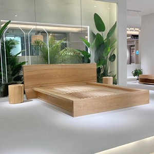 Двуспальная кровать из массива белого ясеня с большим изголовьем - Product Image 6