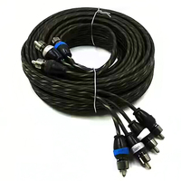 Connecteurs de fil Audio de voiture de haute qualité, amplificateur récepteur Hifi Subwoofer 2 RCA à 2 câbles RCA
