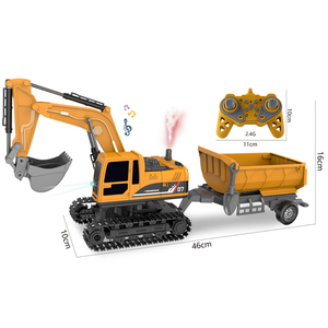 Camion benne excavatrice télécommandé à l'échelle 1:22, véhicule d'ingénierie électrique simulé, jouet pour enfants, idéal pour les jeux tout-terrain en extérieur, cadeau - Product Image 1
