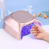 Lampe à ongles UV LED rechargeable sans fil professionnelle 86W, robuste, pour usage en salon, avec intérieur finition miroir