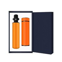 Ensemble cadeau personnalisé de parapluie promotionnel, tasse isotherme et bouteille d'eau, avec logo et couleur personnalisés, pour hommes et femmes, en polyester, cadeau de Noël