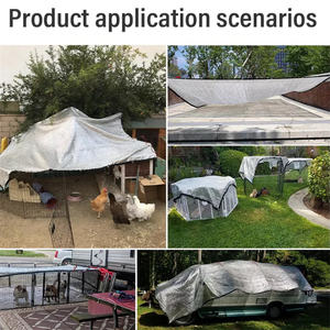 बगीचे के पौधे uv कार और कुत्तों के लिए चांदी की छाया शुद्ध एल्यूमीनियम छाया कपड़े की रक्षा करते हैं - Product Image 4