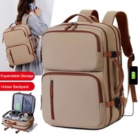Sac à dos professionnel extensible personnalisé avec logo, grande capacité, étanche, pour ordinateur portable, voyage et bagages, design incurvé