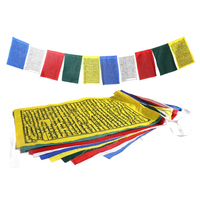 2024 nouveau produit couleur vive médecine bouddha Ashtamangala conception drapeaux de prière tibétains bouddhiste religieux acrylique drapeau de prière