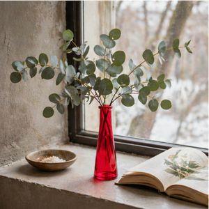 Jarrón de Vidrio Cónico con Acabado de <span class=keywords><strong>Cristal</strong></span> Transparente en Diseño Delgado <span class=keywords><strong>para</strong></span> Decoración de Hoteles y Restaurantes con Servicio de Calidad - Product Image 1