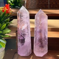Baguette de tour mixte naturelle en vrac vente en gros Reiki guérison mélange matériel Point cristal artisanat pour la décoration