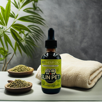 Huile de chanvre pour animaux de compagnie OEM/ODM avec supplément d'oméga pour soulager le stress et l'anxiété chez les chiens et les chats – Soin de santé