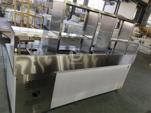 เคาน์เตอร์บาร์ชานมสแตนเลสแบบกำหนดเองสำหรับร้านชานมไข่มุก - Product Image 3