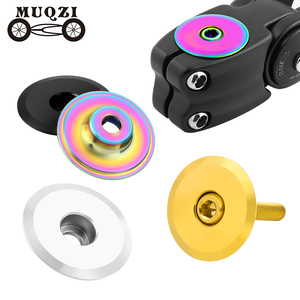 MUQZI Capuchon de potence de vélo ultraléger en alliage de titane Capuchon supérieur de casque CNC 28.6mm Couvercle supérieur de <span class=keywords><strong>fourche</strong></span> - Product Image 1