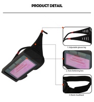 Lunettes de soudage à obscurcissement automatique, lunettes de soudage à large champ de vision pour soudeurs professionnels