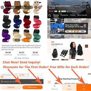 Ensemble de fermeture de paquets de cheveux humains vierges Remy cuticule alignée crépus bouclés 100% vague de corps brésilienne brute paquet naturel fermeture Yaki - Product Image 6