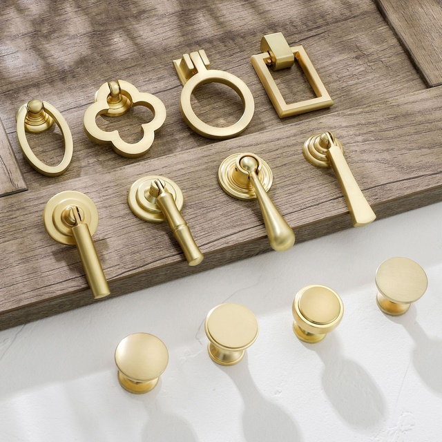 Handles Knob Nordic Modern Cupboard Wardrobe Pull Window Door Drawer Kitchen Cabinet Gold Luxury Handles Metal Furniture Knob
