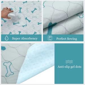 吸収性の再利用可能な子犬パッド犬用の防水洗えるおしっこパッド - Product Image 3