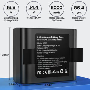 Yeni pozitif izgara kıvılcım pil uyumlu kıvılcım canlı kıvılcım 2 kıvılcım kenar 6000mAh yedek piller stok üst fabrika - Product Image 3