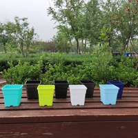 Pots de pépinière en plastique noir Durable de 1 à 25 gallons, Promotion à bas prix