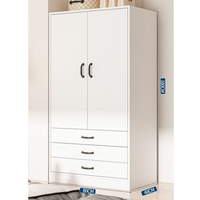 Armoire de chambre moderne autoportante de luxe, écologique et durable, grande capacité de rangement, portes et tiroirs à ouverture facile, pour la maison et l'hôtel
