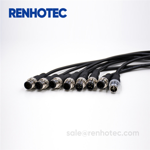 Thép Không Gỉ LED Ổ Cắm Chống Thấm Nước Coax Solder 3D Vòng E Bullet Motor Wirable IP68 M12 Fo Nối IP69K - Product Image 4