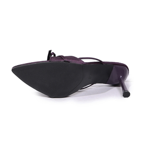 Nouvelles Sandales Sexy à Talons Hauts pour <span class=keywords><strong>Femme</strong></span>, Talon Fin, Nœud Papillon, Double Bride, Tige de Chaussure 2/3 Ronde, Talon Premium en Forme d'Éventail 8cm HLei25 - Product Image 6