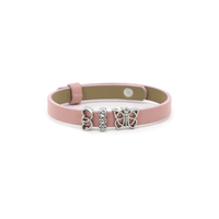 Bracelet en cuir personnalisé de 8 mm avec breloques multicolores et breloques animales pour enfants – Vente en gros