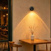 Lámpara de Pared con Carga Magnética Inalámbrica, Luz Ambiental con Ajuste de Luz Roja Atardecer y Luz Diurna, Decoración para el Hogar, Lámpara de Proyección con Fondo de Atardecer
