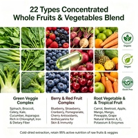 Private Logo Oem Natuurlijke Fruit En Groente Capsules Hele Voedsel Superfoods Vitaminen En Mineralen 90 Fruit 90 Vegetarische Capsules