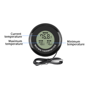 Nhiệt Kế Tròn Làm Vườn Màn Hình <span class=keywords><strong>Lcd</strong></span> Kỹ Thuật Số Đầu Dò Nhiệt Độ Ngoài Trời Có Dây TL8050 - Product Image 3