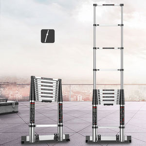 estensione della scala telescopica di alluminio della scala telescopica di 5 + 5 6 + 6 step per uso dell'interno all'aperto - Product Image 4