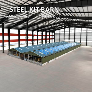 Stalla per Cavalli e Fienile per Bestiame dal Design Moderno, Costruzione Leggera, Kit in Acciaio a Basso Costo e Rapida Installazione, Stile di Tendenza - Product Image 6