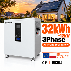 Gabinete de almacenamiento de energía interior de 32 kWh con inversor trifásico de 12 kW para sistemas solares residenciales y pequeños comerciales (Stock UE) - Product Image 1