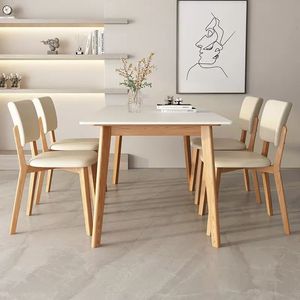 Sillas de Comedor de Madera Minimalistas de Estilo Nórdico con Respaldo, Muebles Modernos para Comedor L111 - Product Image 5