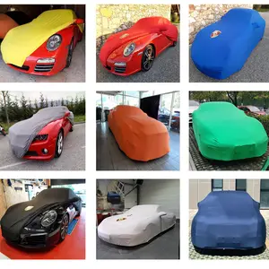 Breathable Washable Anti Scratches Premium Indoor Car Cover Logo Perfect Fit Customized Velvet Cover For Car Parking