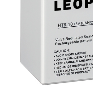 Obral besar LEOPARD 6V10AH paket baterai Lithium Ion 20 jam asam timbal tersegel dengan Discharger rendah disetujui CE - Product Image 3