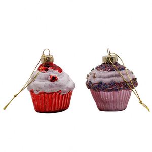 Los Últimos Adornos Navideños de Cristal para el Hogar, Bellamente Diseñados, Deliciosos Adornos de Cristal con Forma de Pastel para el Árbol de Navidad - Product Image 3