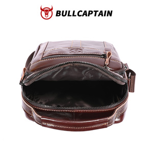 กระเป๋าหนังแท้สำหรับผู้ชาย BULLCAPTAIN กระเป๋าสะพายข้างขนาดเล็กสำหรับธุรกิจ กระเป๋าถือแบบสะพายไหล่สำหรับเดินทาง กระเป๋าทำงานสำหรับผู้ชาย - Product Image 5
