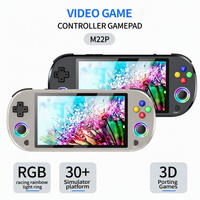 Vente chaude M22pro Rétro Vidéo Console De Jeu Portable 5 Pouces HD IPS Écran Support WI-FI Linux Système Lumineux De Détection À Distance Jouer